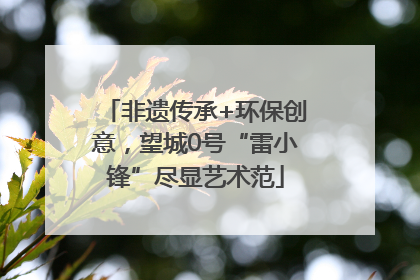 非遗传承+环保创意，望城0号“雷小锋”尽显艺术范