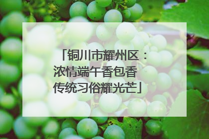 铜川市耀州区：浓情端午香包香 传统习俗耀光芒