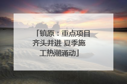 镇原：重点项目齐头并进 夏季施工热潮涌动