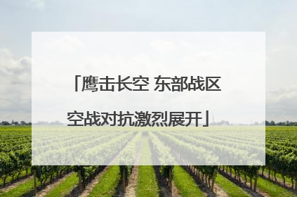 鹰击长空 东部战区空战对抗激烈展开