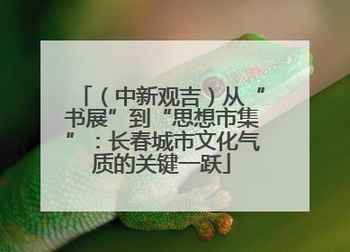 （中新观吉）从“书展”到“思想市集”：长春城市文化气质的关键一跃