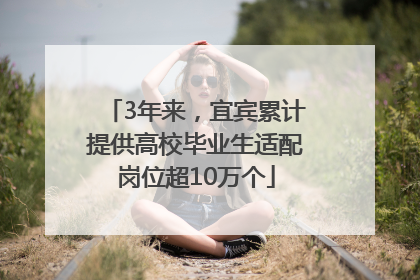 3年来，宜宾累计提供高校毕业生适配岗位超10万个