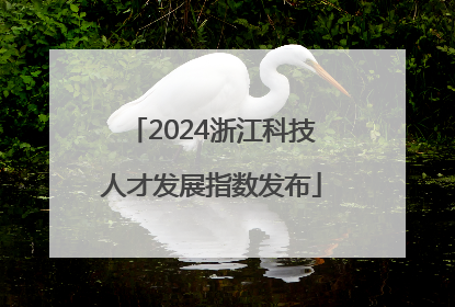 2024浙江科技人才发展指数发布