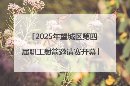 2025年望城区第四届职工射箭邀请赛开幕