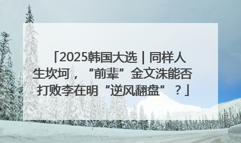 2025韩国大选｜同样人生坎坷，“前辈”金文洙能否打败李在明“逆风翻盘”？