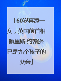 60岁再添一女，英国前首相鲍里斯·约翰逊已是九个孩子的父亲
