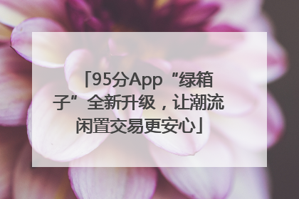 95分App“绿箱子”全新升级，让潮流闲置交易更安心