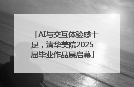 AI与交互体验感十足，清华美院2025届毕业作品展启幕
