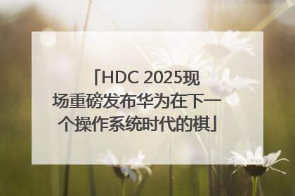 HDC 2025现场重磅发布华为在下一个操作系统时代的棋