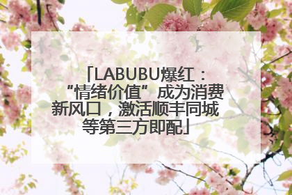 LABUBU爆红：“情绪价值”成为消费新风口，激活顺丰同城等第三方即配