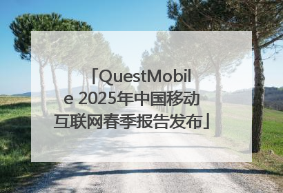QuestMobile 2025年中国移动互联网春季报告发布